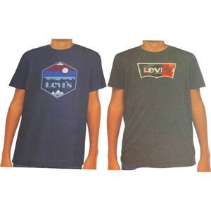 Levi's Boys T-Shirts 2-Pack Youth Set  Navy &‎ Hunter Green  Large (14/16) New!